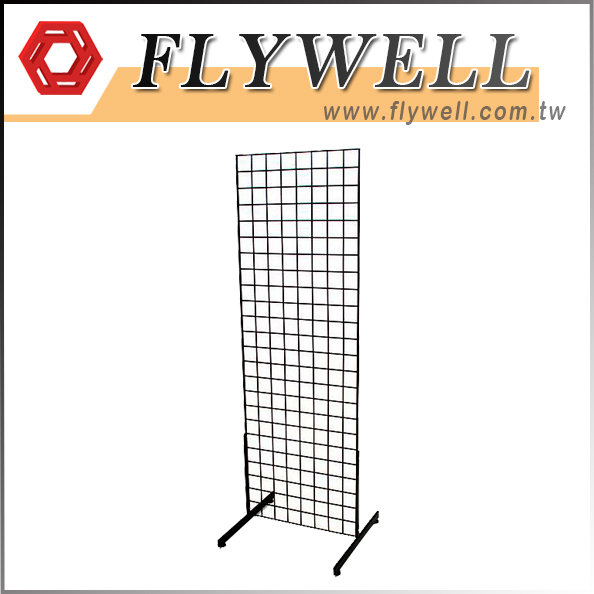 Black T-Shape Gridwall Panel Legs Display