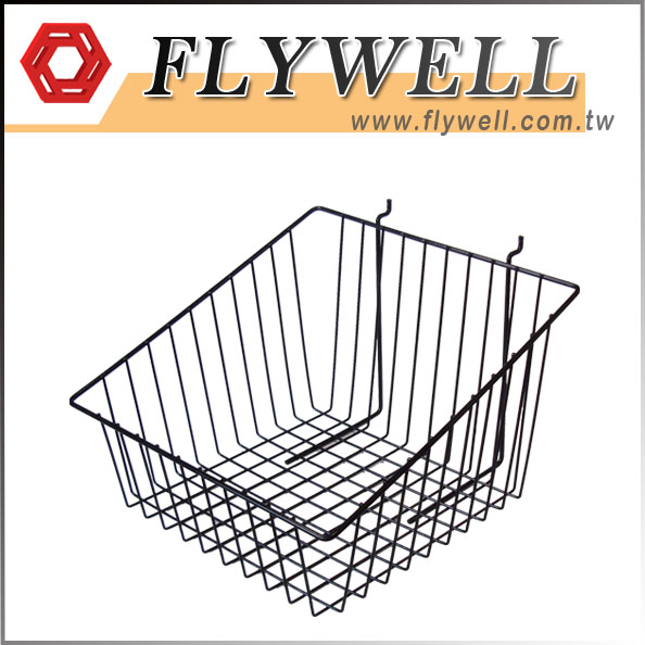 Hanging Wire Slatwall Sloped Front Basket