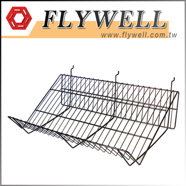 Downslope Slatwall Wire Store Display Shelf