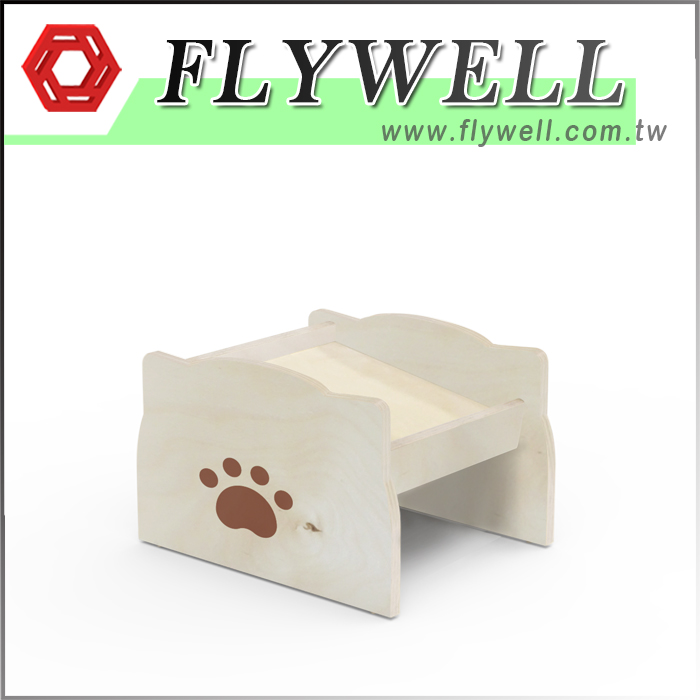 Elevated Wooden Pet Bowl Stand